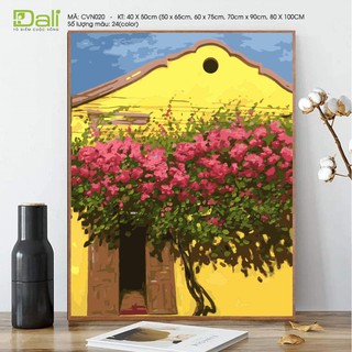 Tranh treo tường tự tô màu số hóa DALI Tranh Phố Cổ Hội An  CVN020