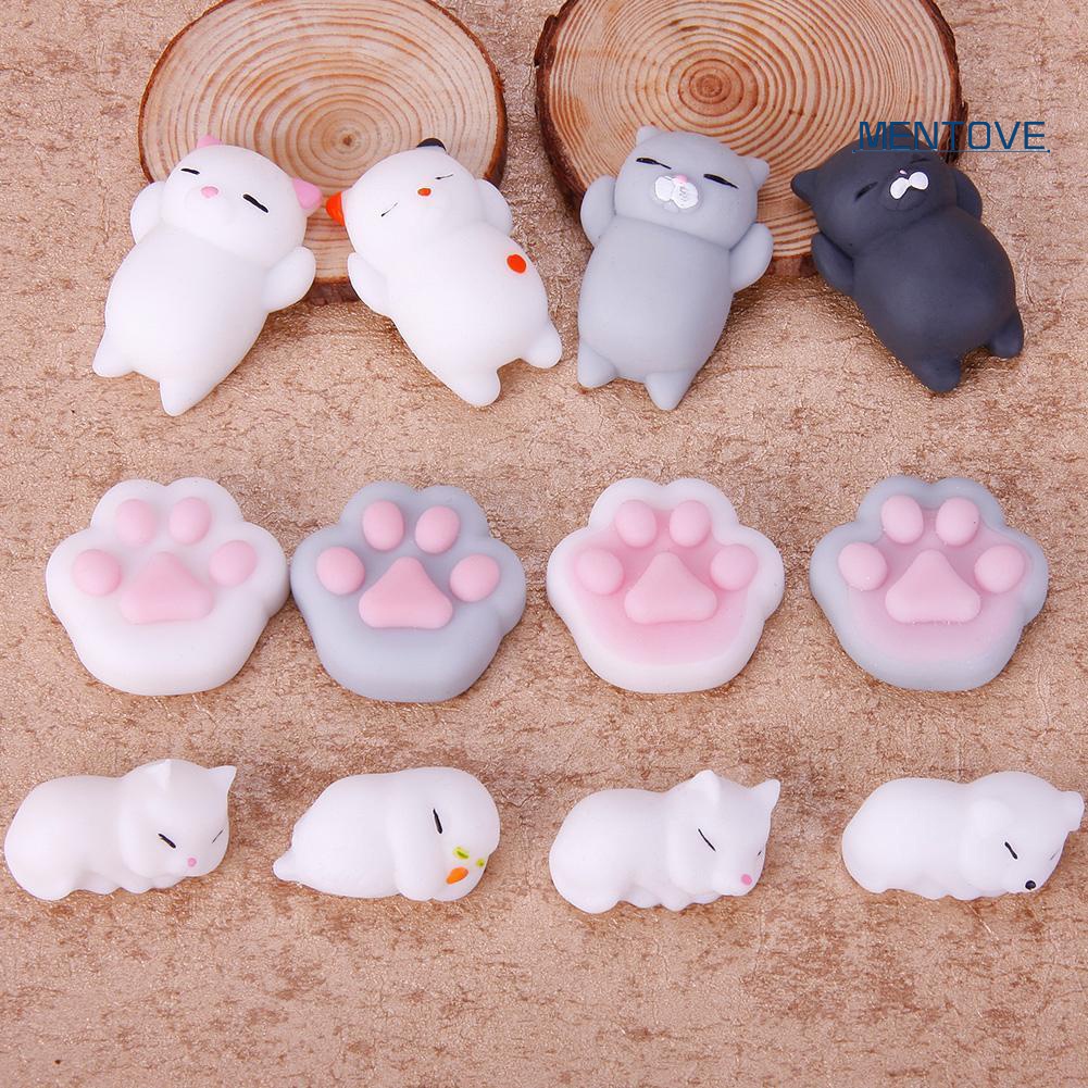 Đồ Chơi Nắn Bóp Đàn Hồi Giảm Stress Hình Mèo Hoạt Hình