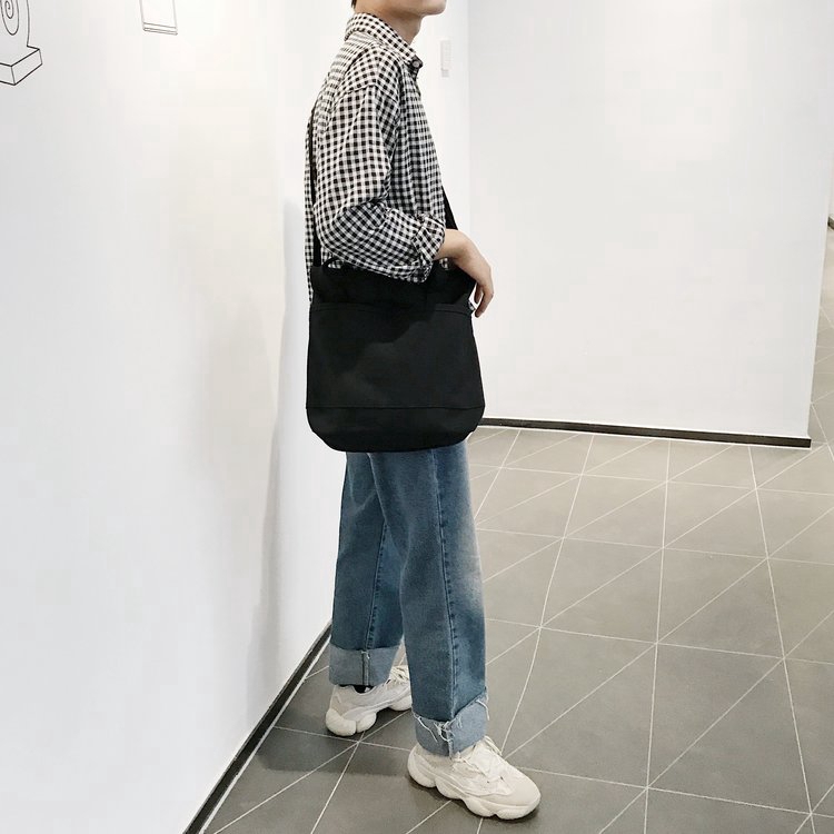Big Capacity Nylon Ulzzang Korean Fashion Men tote &amp;Sling &amp; Shoulder &amp; Crossbody &amp; Messager Bag Birthday gift