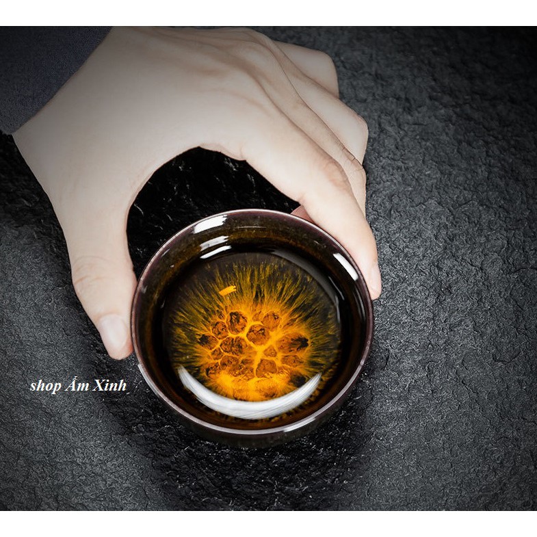 Bộ ấm chén men thiên mục Lông thỏ