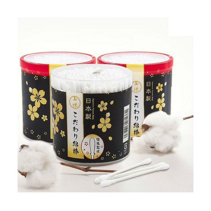 Hộp bông ngoáy tai 100% cotton hàng nội địa Nhật Bản