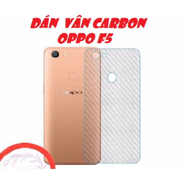 Dán mặt lưng vân Carbon 0ppo F5