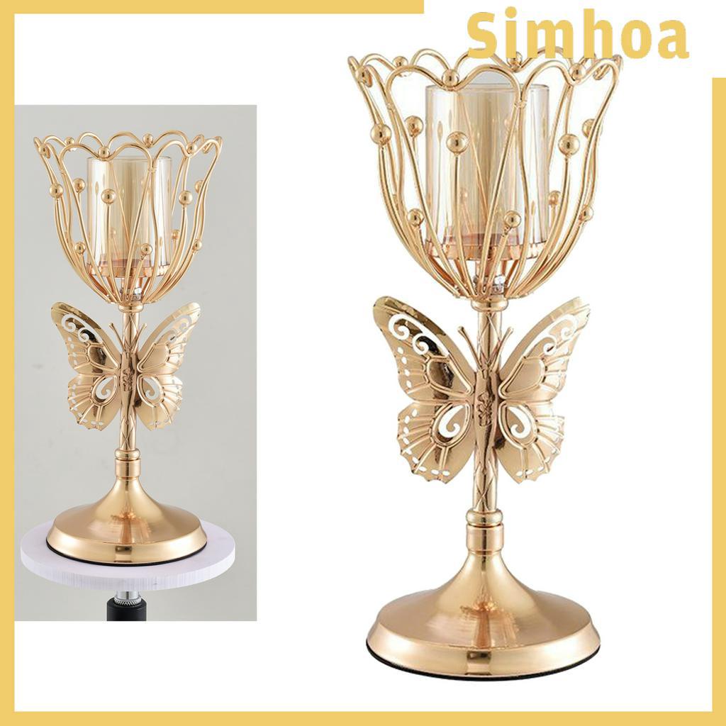 Giá Đỡ Đèn Cầy Bằng Sắt Hình Bươm Bướm Độc Đáo Trang Trí Bàn Ăn / Tiệc Giáng Sinh