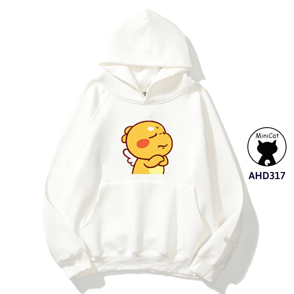 Áo nỉ MiniCat hoodie unisex nam nữ form rộng AHD317