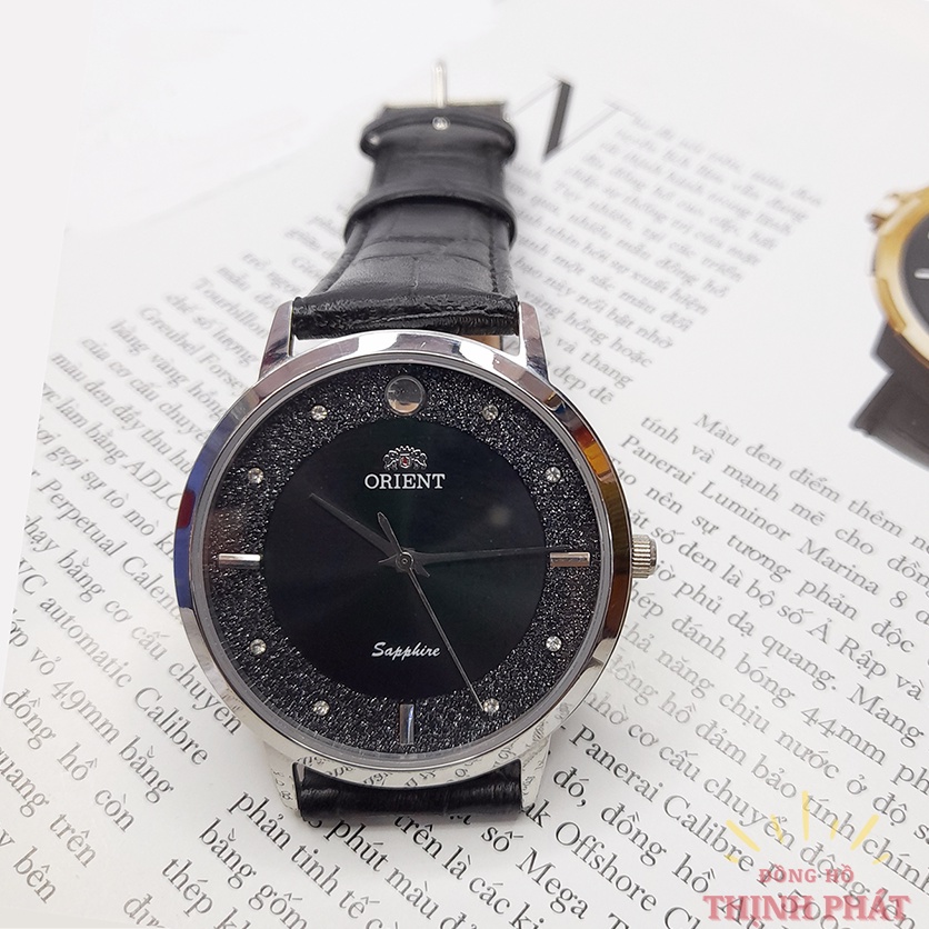 Đồng Hồ Nam ORT Dây Da Kính Sapphire Chống Nước