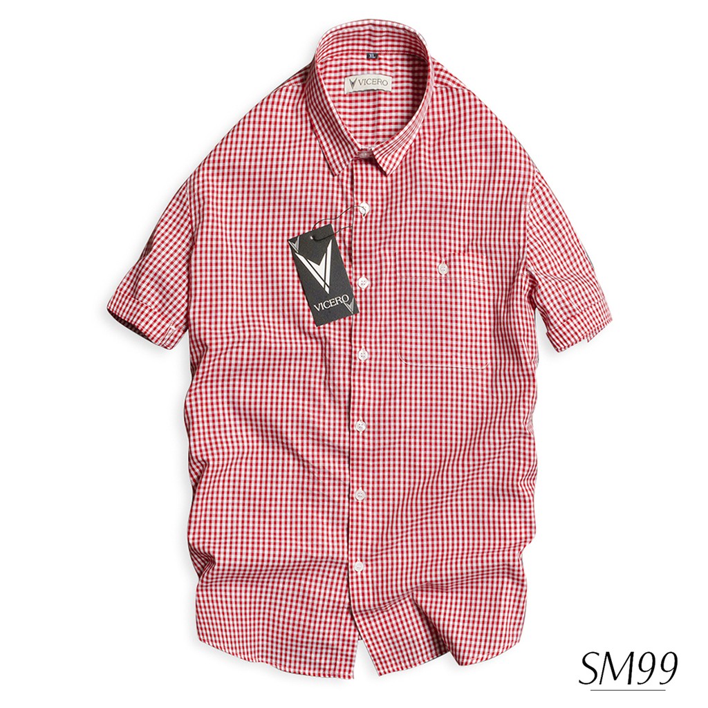 [Mã FAMALLT5 giảm 15% đơn 150K] Áo Sơ Mi Nam Vải Cotton Kẻ Sọc Thời Trang VICERO | BigBuy360 - bigbuy360.vn