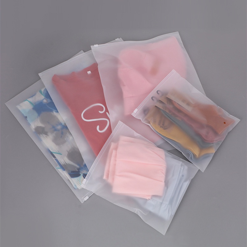 1 Túi Zip Nhựa Trong Suốt Chống Nước Đựng Quần Áo 9 Kích Cỡ