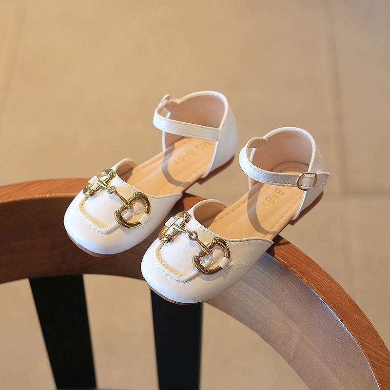 Giày búp bê bé gái đi học đế bệt giày sandal bé gái quai dán mũi vuông mềm nhẹ đẹp thời trang hàng chính hãng MG V601