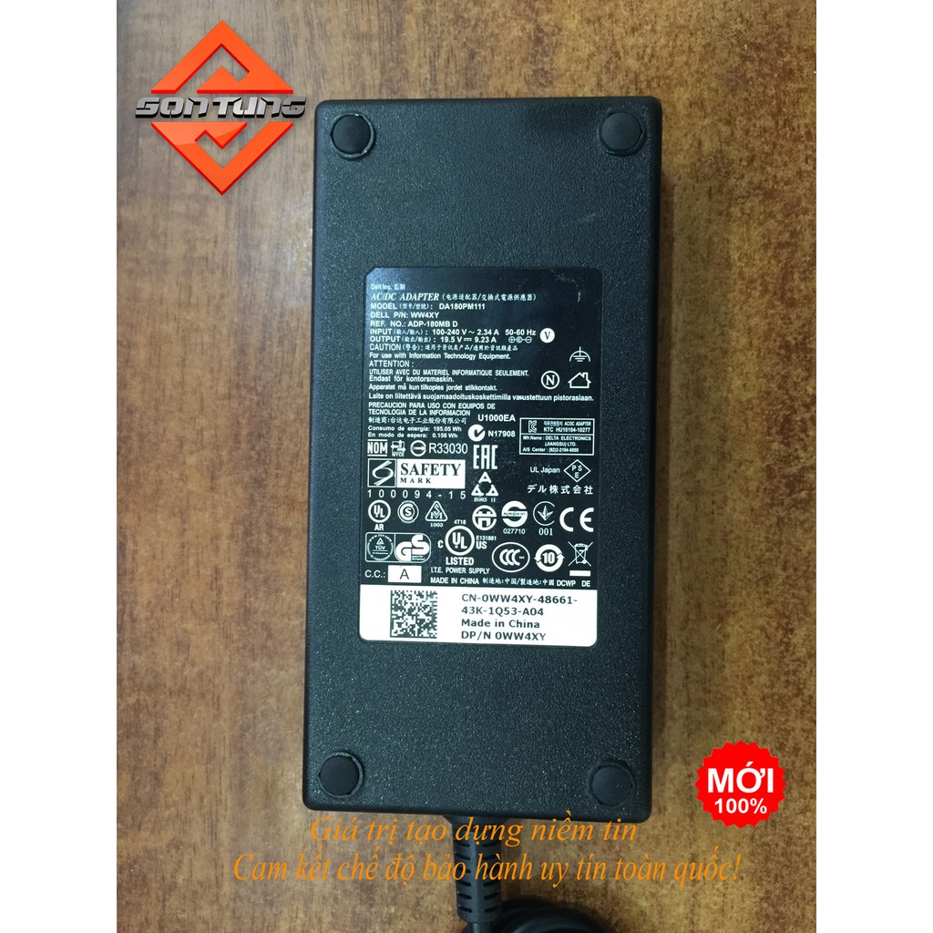 Sạc Dell chân kim to 19.5V- 9.23A