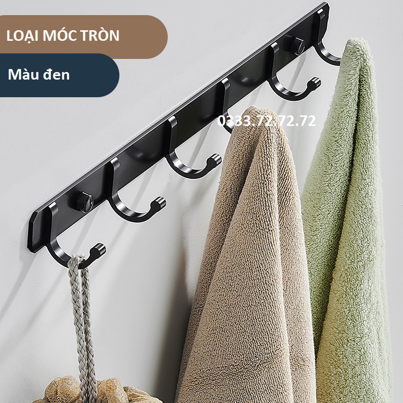 Thanh Móc Treo Quần Áo Khăn Tắm, Nhà Bếp, Nhà Tắm, Treo Sau Cánh Cửa Kiểu Dáng Hiện Đại