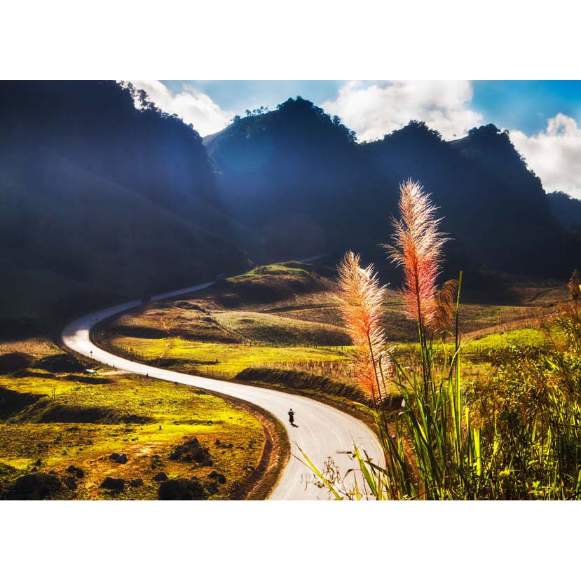 Tranh dán tường tổng hợp địa danh Việt Nam 3D Mực in không mùi, không hóa chất đảm bảo an toàn sức khỏe