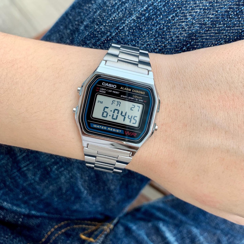 Đồng hồ Unisex Casio A158WA, đồng hồ chính hãng