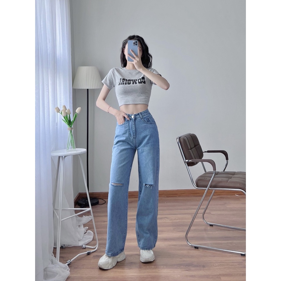 🤍Áo in croptop thun cotton 4 chiều ,3 màu cho phái nữ [ video-ảnh thật ] PHUONGSHOP1812
