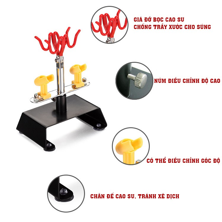 Giá đỡ súng phun sơn Airbrush - Bút vẽ mỹ thuật