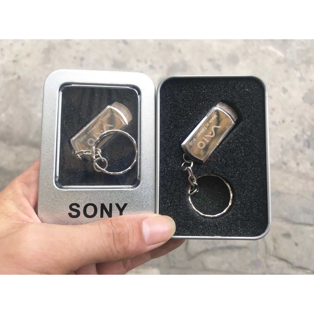 Usb Sony Vaio 4GB - 8GB - 16GB - 32GB LOẠI 1 Hộp sắt, Móc khóa