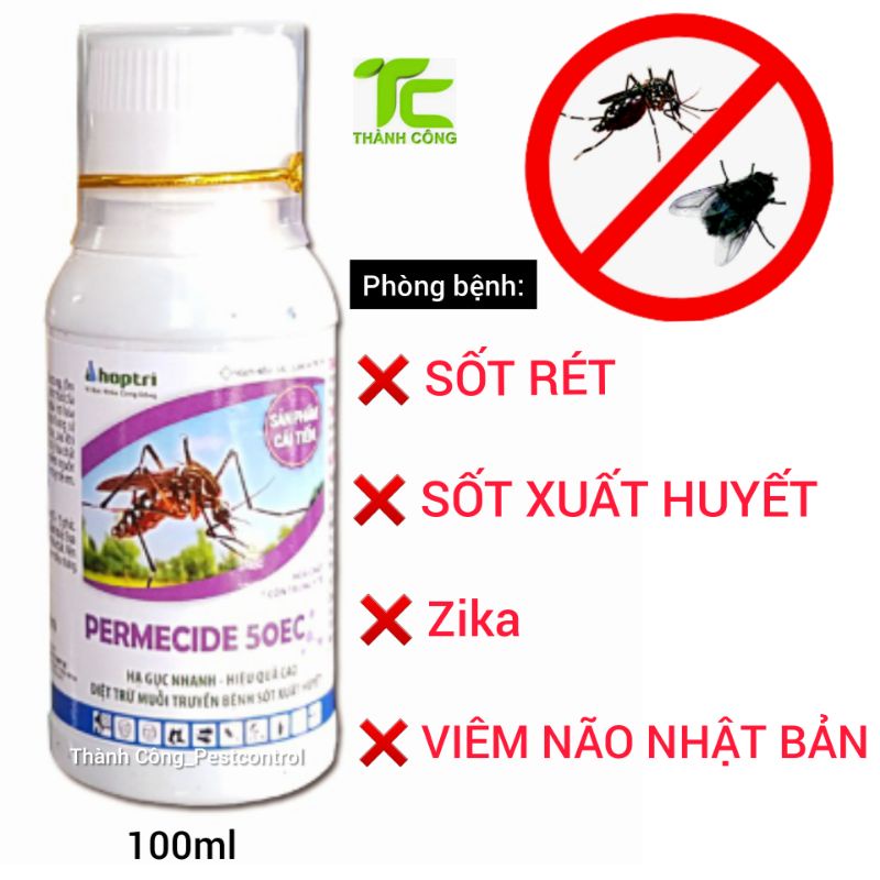 Thuốc diệt muỗi Permecide 50EC hiệu quả chống sốt xuất huyết,Zika