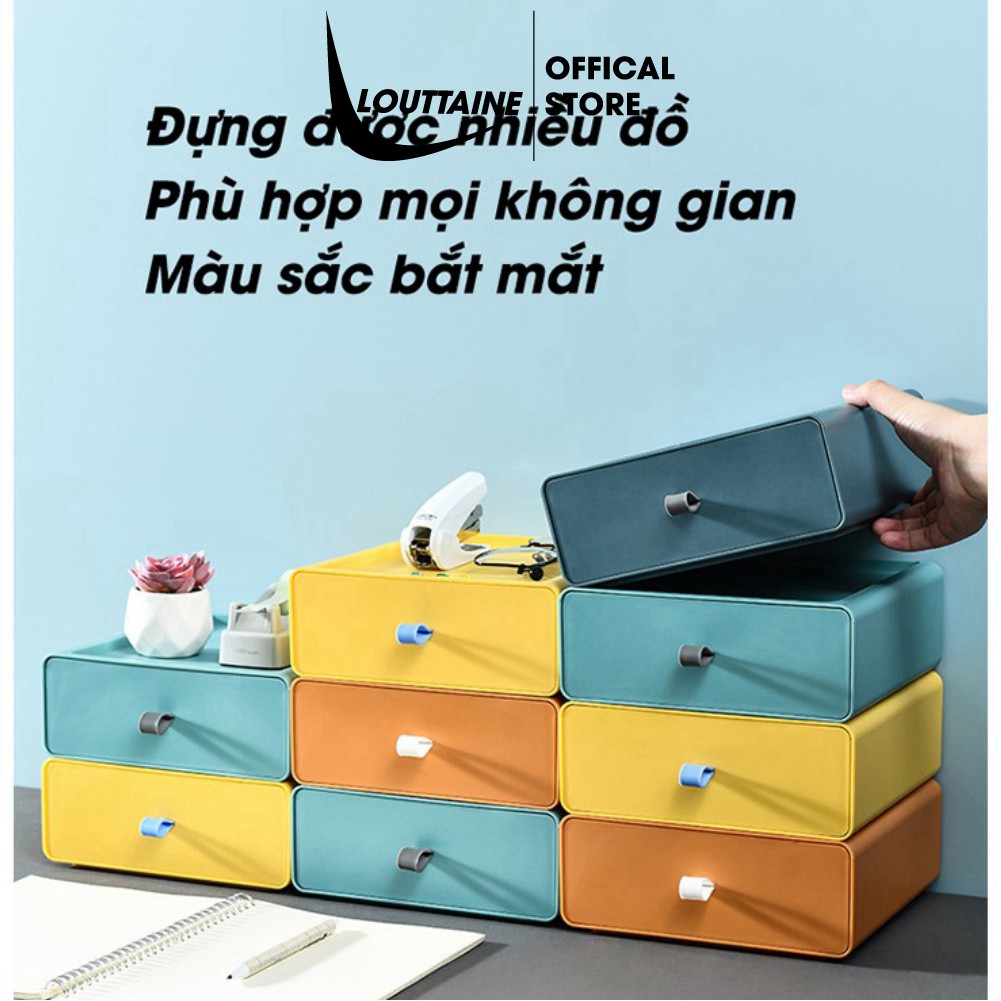 Hộp đựng đồ trang điểm - Khay đựng mỹ phẩm - Hộp đựng đồ cá nhân để để bàn đa năng phù hợp mọi không gian