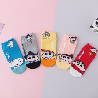 Tất nữ cổ ngắn Shin hiệu AIRES, vớ nữ cổ thấp chất cotton co dãn thoáng khi hình thêu cao cấp