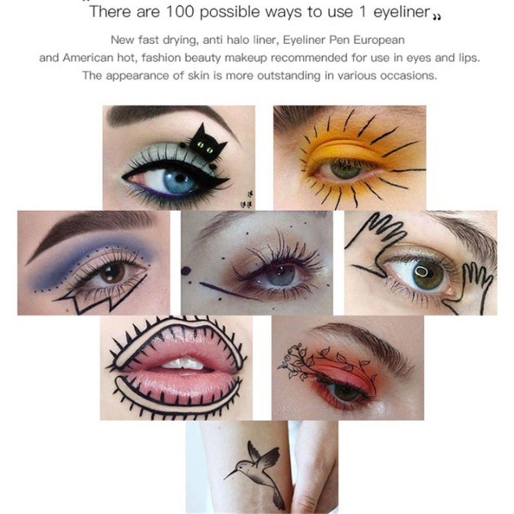 (Hàng Mới Về) Bút Kẻ Mắt Màu Đen Chống Thấm Nước Không Nhòe Lâu Trôi