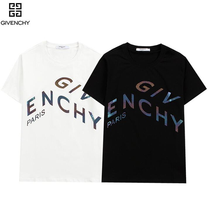 Áo Thun Cotton Ngắn Tay In Chữ Givenchy Thời Trang Cho Nam Và Nữ