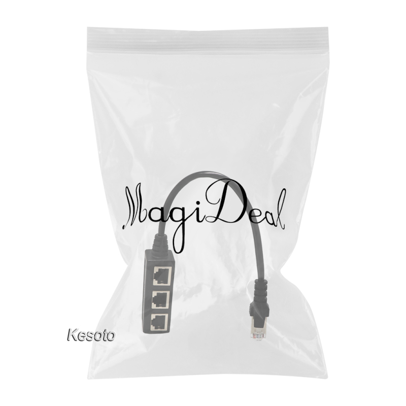 Đầu Nối Dây Mạng 3 Cổng Rj45 1 Sang 3 | BigBuy360 - bigbuy360.vn