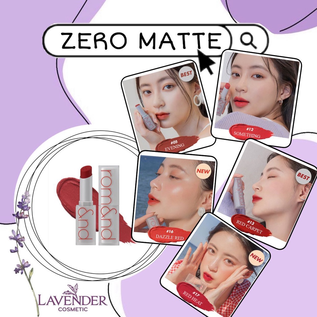 Son Thỏi Lì Romand Zero Matte Lipstick