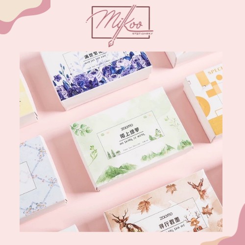 Set 20 cuộn băng dính trang trí washi tape trang trí planners, scrapbook theo chủ đề