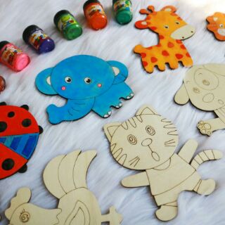 Tranh gỗ tô màu quà 1/6