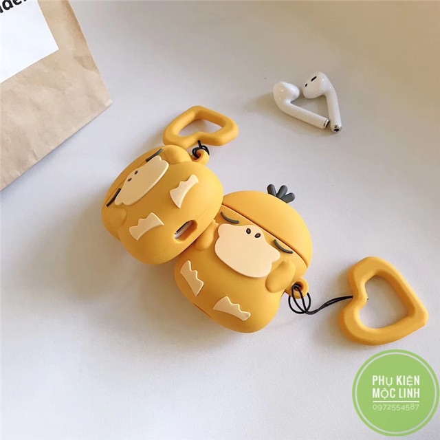 Case Vịt vàng Koduck tik tok  Vỏ bao Airpods 1 2 3 Pro AirPod đựng tai nghe không dây i11 i12... tặng kèm móc đeo