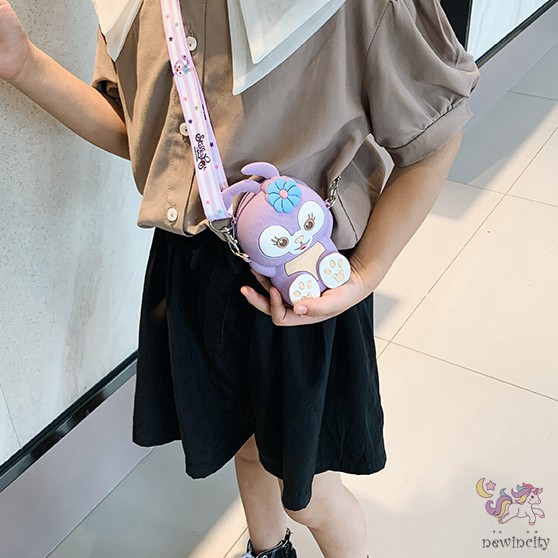 Túi đeo chéo thiết kế hoạt hình dễ thương phong cách Hàn Quốc