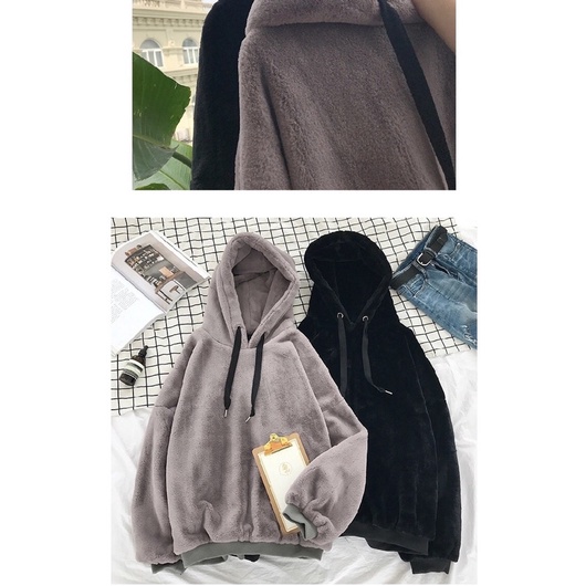 RẺ VÔ ĐỊCH - ÁO HOODIE MŨ LÔNG CỪU NAM NỮ SIÊU ĐẸP