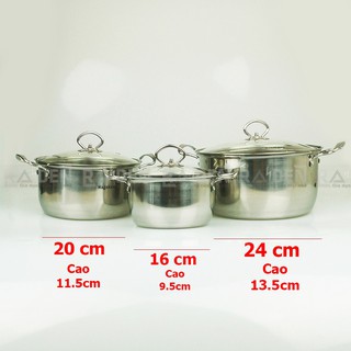 BỘ NỒI INOX NAGAKAWA NAG1305