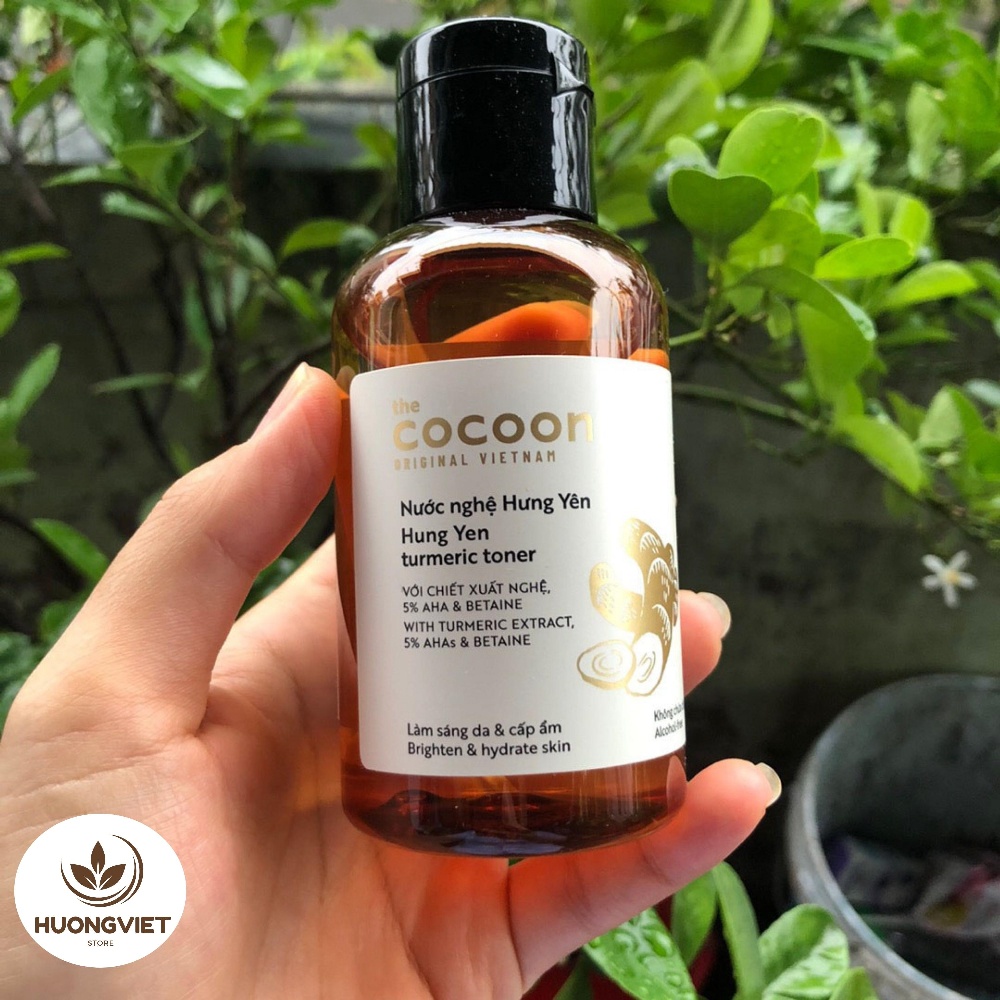 Nước Nghệ Hưng Yên Cocoon Việt Nam Chính Hãng Toner Dưỡng Trắng Cấp Ẩm Phục Hồi Se Khít Lỗ Chân Lông Cân Bằng Da khô Mụn