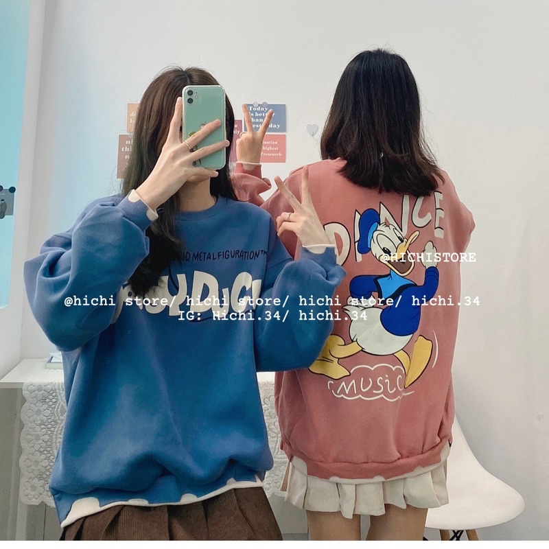áo nỉ bông cổ tròn dn ẢNH THẬT VIDEO sweater hichi | BigBuy360 - bigbuy360.vn