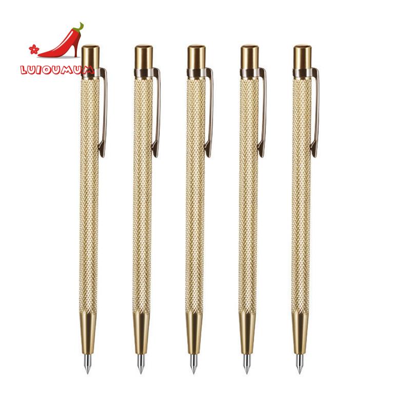 Bộ 5 Bút Khắc Đánh Dấu Kim Cương / Kim Loại / Kính / Gỗ / Kim Loại Cầm Tay