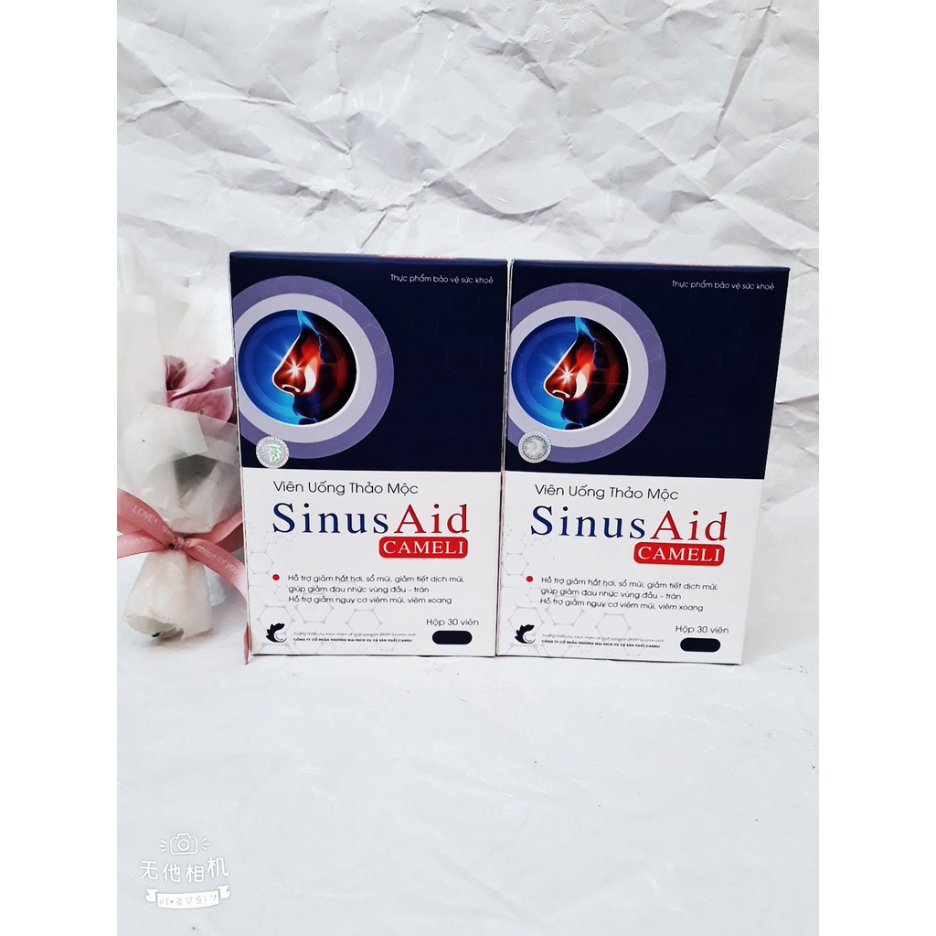 Viên uống XOANG thảo mộc SinusAid CAMELI, hỗ trợ giảm nguy cơ vi.êm mũi, vi.êm xoang; giảm hắt hơi, sổ mũi, đau đầu