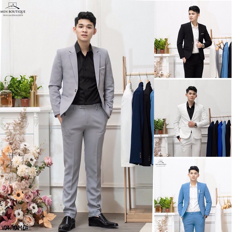 Bộ vest nam cao cấp, Áo vest thời trang đẳng cấp, com lê blazer xịn sò nhất hiện nay thương hiệu biluxurytuson