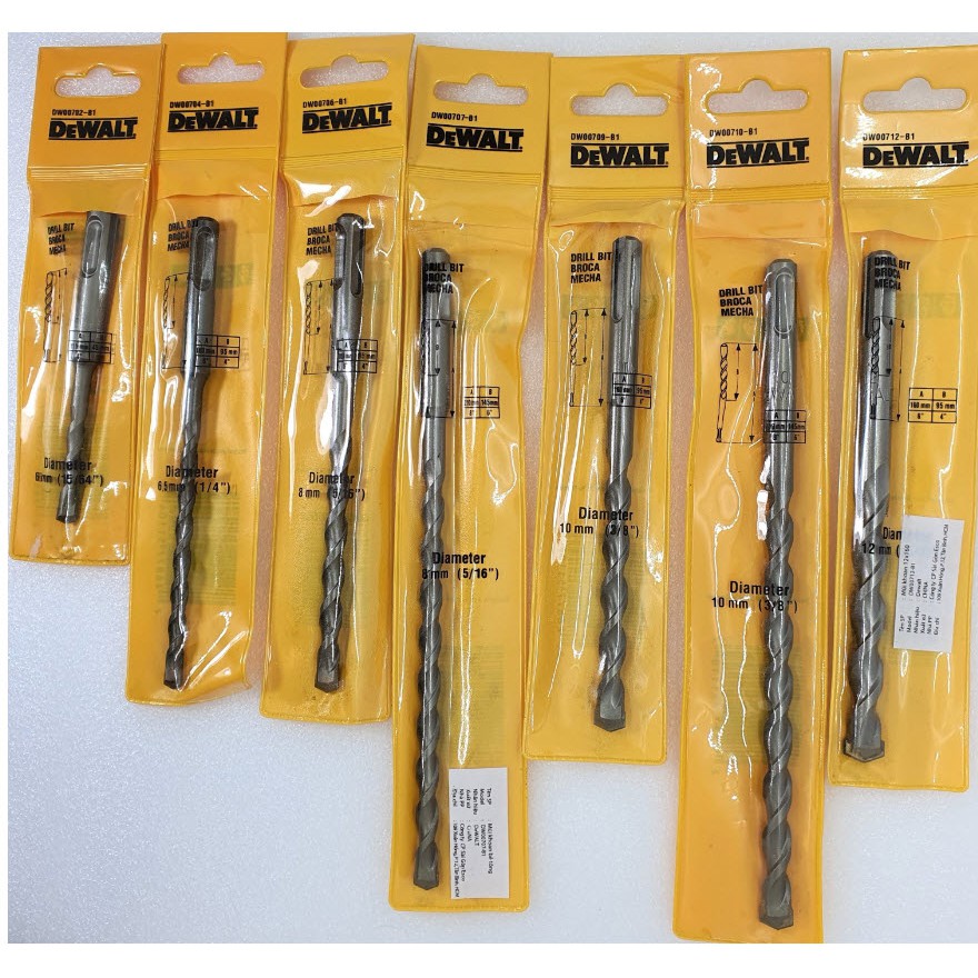 DEWALT Mũi Khoan Bê Tông Chuôi Gài SDS  - Chính Hãng