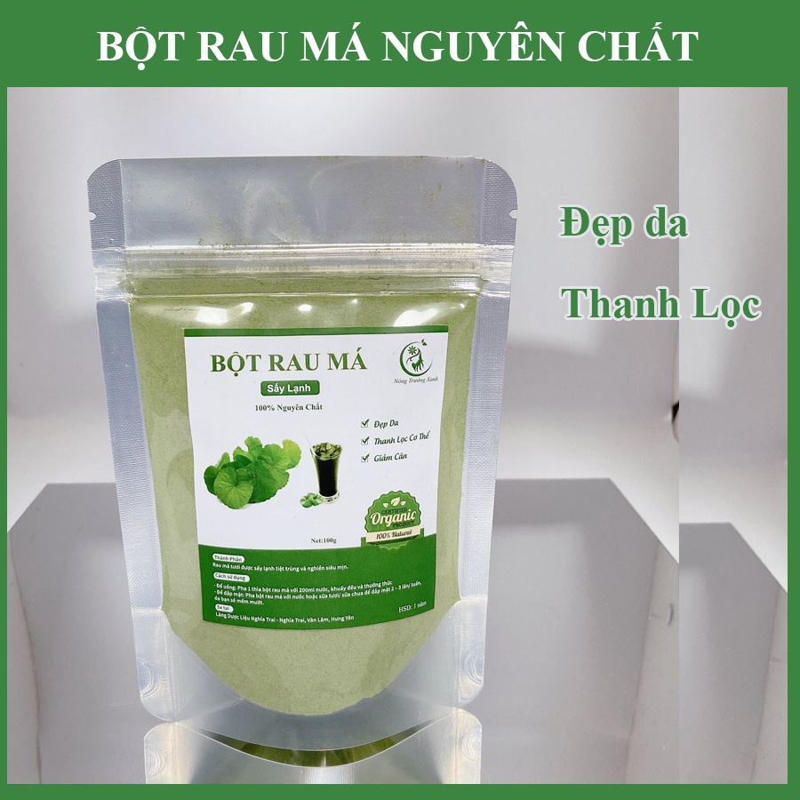 Bột Rau Má Nguyên Chất 100% Sấy Lạnh - Thanh Lọc