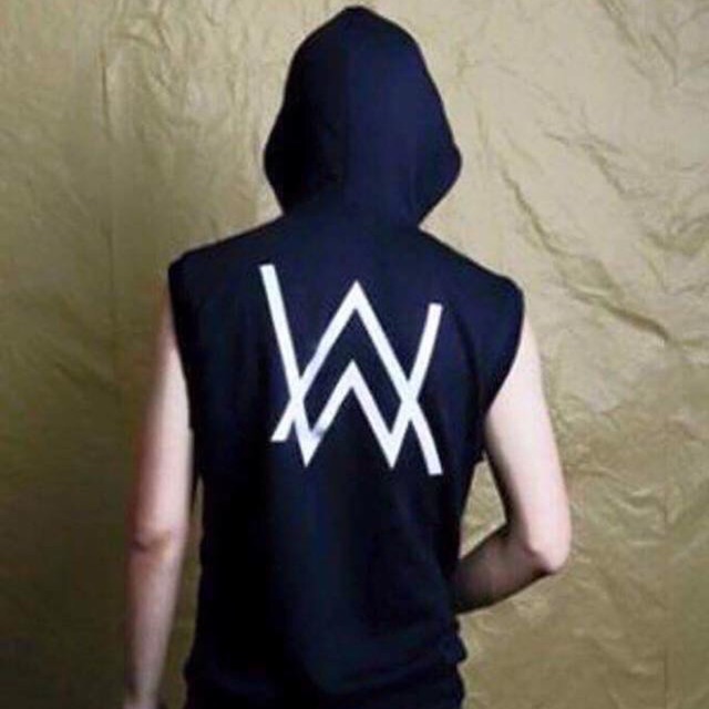 SALE XẢ KHO- chỉ 55k áo hoodie khoá mũ, in logo Alan walker. Chất dày đẹp