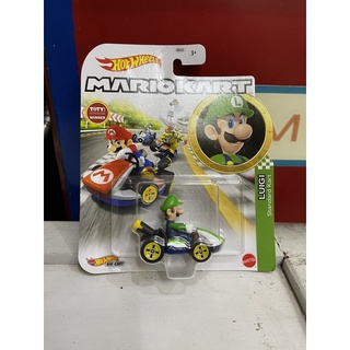  Xe mô hình đồ chơi Hotwheels 1:64 - MARIO KART - Luigi  Standard Kart  