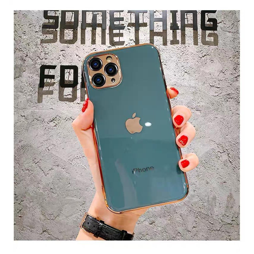 Ốp lưng iphone Logo Táo Viền Mạ Vàng 6/6plus/6s/6s plus/6/7/7plus/8/8plus/x/xs/xs max/11/11 pro/11 promax/12/pro/max | WebRaoVat - webraovat.net.vn