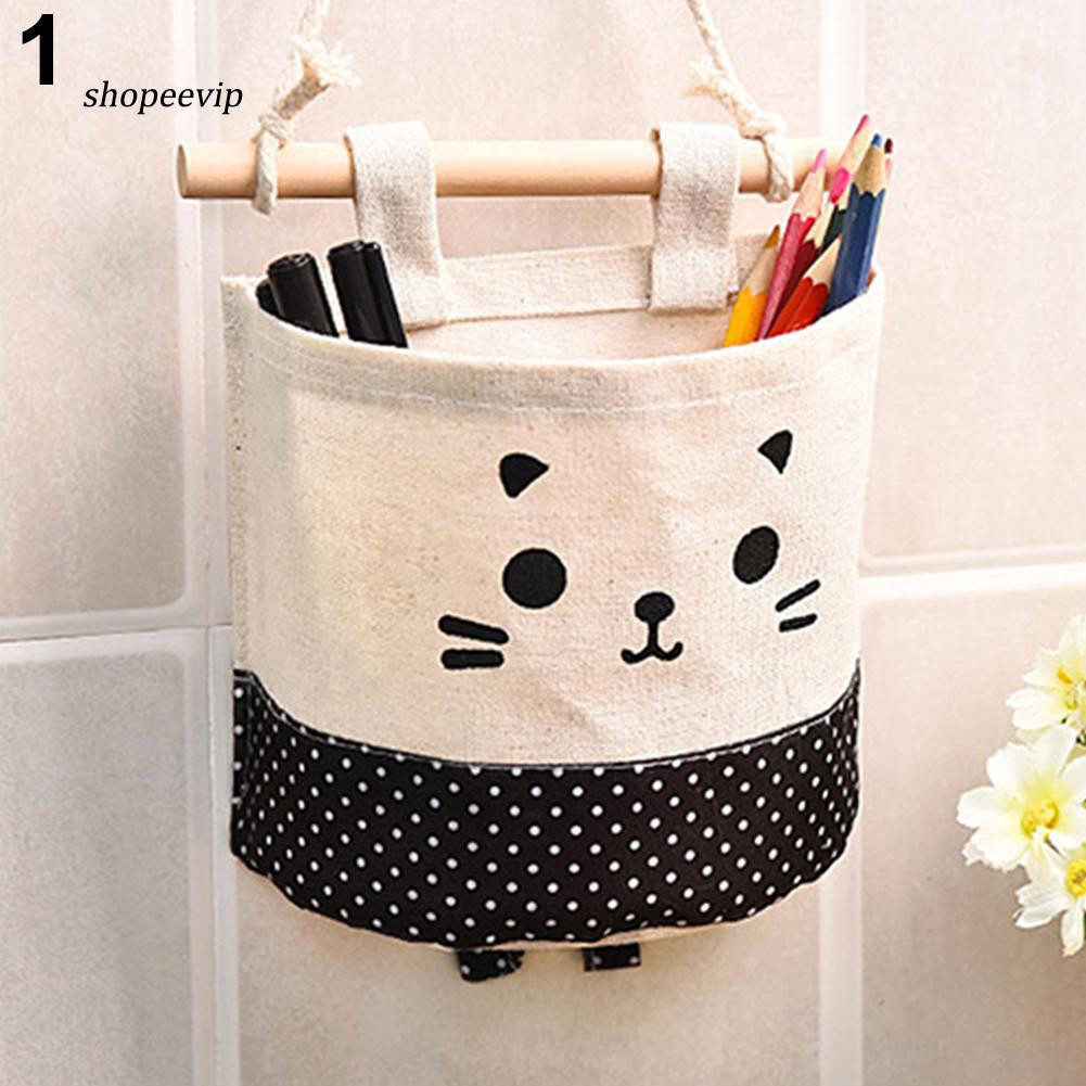 Túi treo tường đựng đồ hình mèo con dễ thương 88098 SHIPNHANH88