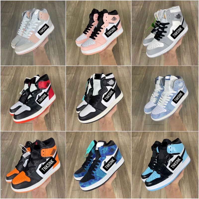 Giày thể thao cổ cao nam nữ các màu