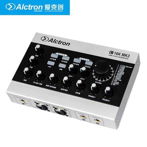 [Mã 159ELSALE hoàn 7% đơn 300K] Sound card U16K MK3 hay Sound card USB Alctron U16K MKIII Bảo hành 12 tháng