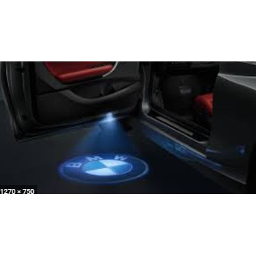 Đèn Laser Logo BMW LED không dây bộ soi rọi chiếu sáng gắn cánh cửa chân xe hơi ô tô Series 3 5 7 X1 X3 X5