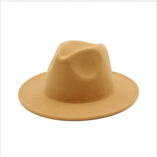 Mũ Phớt Fedora Nam Nữ Rộng Vành Mugout FN07 - Nón Phớt Vintage Chụp Ảnh Phong Cách Chất Nỉ | Mũ Chất HCM