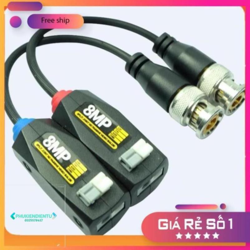 [Mã VOHO15 giảm 15% đơn 200k] Video Balun lõi đồng 2MP/ 5MP/ 8MP loại tốt chống nhiễu cực xa