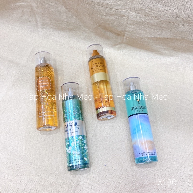 XỊT THƠM BODY MIST BATH BODY WORKS (X130)