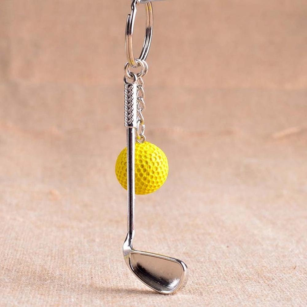 Móc Khóa Kim Loại Hình Quả Bóng Golf Thể Thao